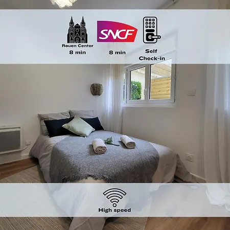 Le Nagi : Beau Studio Avec Patio Privatif Rouen